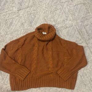 Calvin Klein Cable Knit Turtleneck Sweater